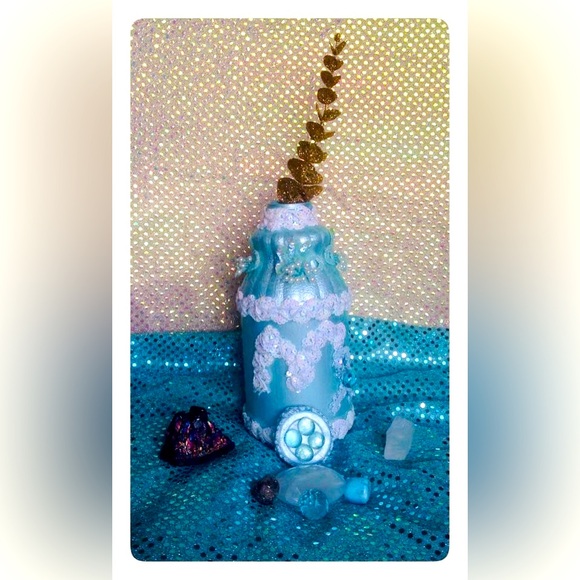 Handcrafted Virgo The Virgin Gypsy Jar Artisan Bath Salts Container HOST PICK - Picture 4 of 6
